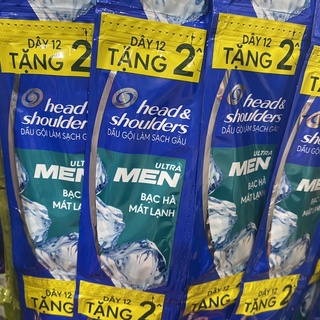 1 dây dầu gội sạch gàu Head & Shoulders Ultra Men bạc hà mát lạnh