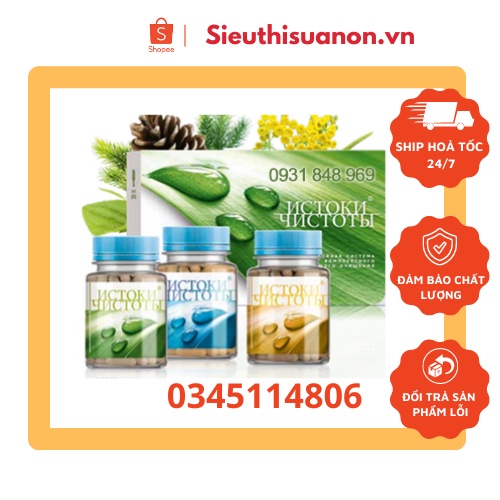 Bộ 3 thanh lọc thải độc Siberian Renaissance Triple Set – Date T1/2024