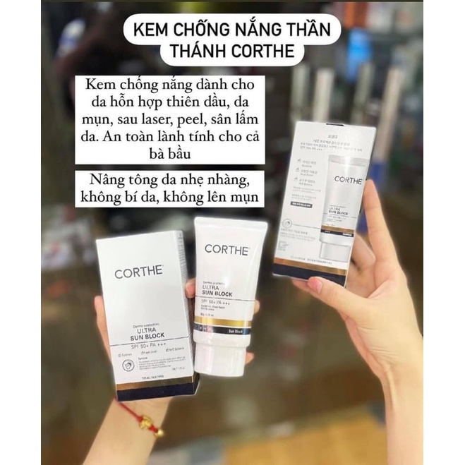 KEM CHỐNG NẮNG VẬT LÝ CORTHE