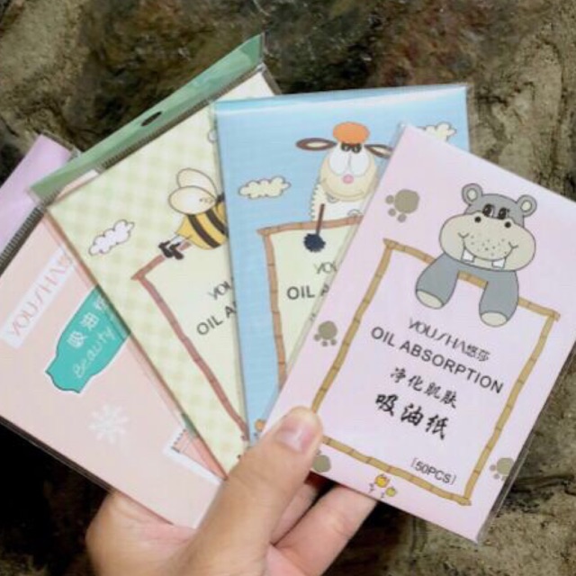 Hotdeal 10/10 Giấy thấm dầu Yousha Beauty Tools 50 Miếng