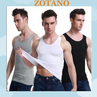 Combo 3 áo ba lỗ Zotano thấm hút mồ hôi dành cho nam ABL01