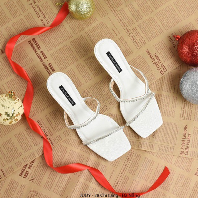 DÉP GUỐC CPL QUAI MẢNH ĐÍNH CƯỜM SANG CHẢNH CAO 7 CM HÀNG VNXK