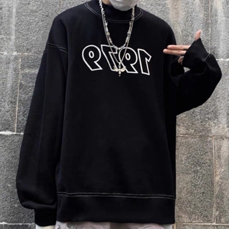 Áo Nỉ Sweater 1979 Cổ Cao 3 Phân Form To Rộng <65kg Chất Nỉ Ngoại Unisex Nam Nữ
