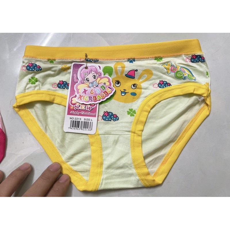 Quần Chip bé gái 100% cotton Mềm mịn - Quần tam Giác Trẻ em