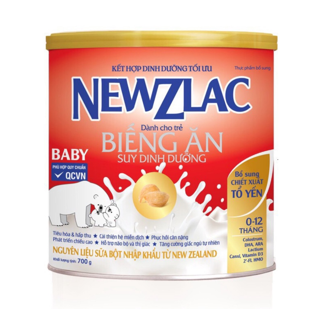 Com bo 2 hộp Sữa Newzlac Baby hộp 700g HSd T7/2024