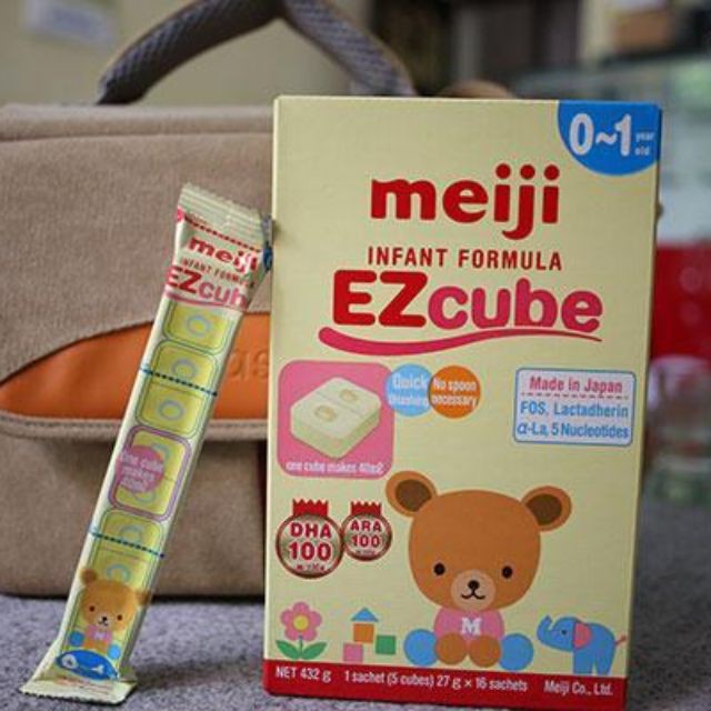 [Hàng Cty - Sale] 1 thanh Sữa Meiji cube  0-1 tuổi ( Hàng nhập khẩu )