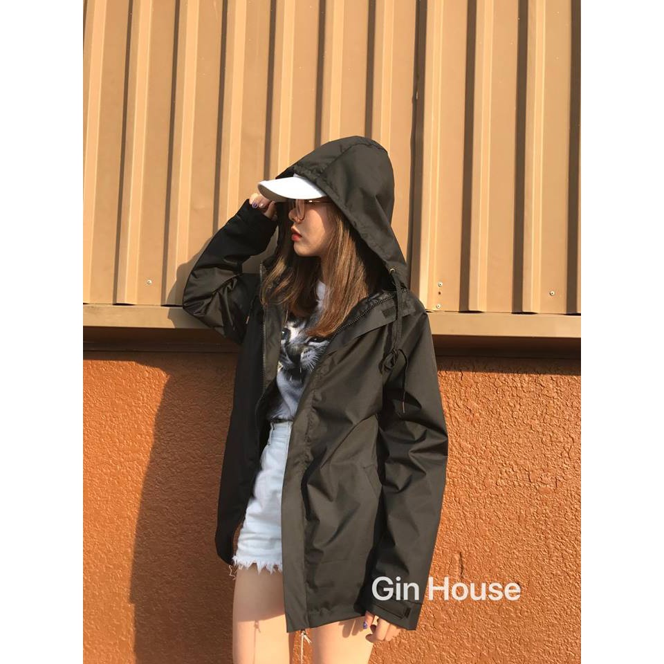 Áo Khoác Dù Jacket Cao Cấp Thời Trang Nam Nữ màu Rêu cá tính | BigBuy360 - bigbuy360.vn