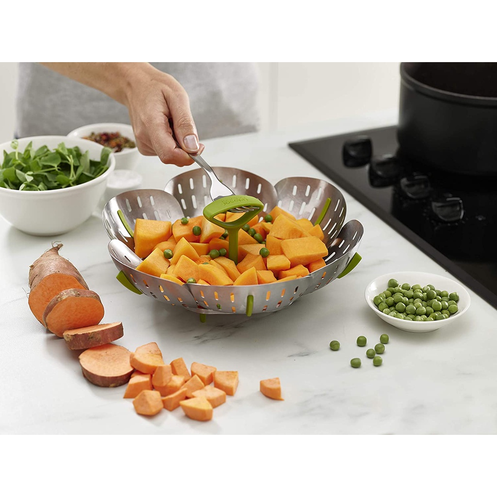 Xửng hấp thức ăn Joseph Joseph 45033 Bloom inox [nhập Đức chính hãng]