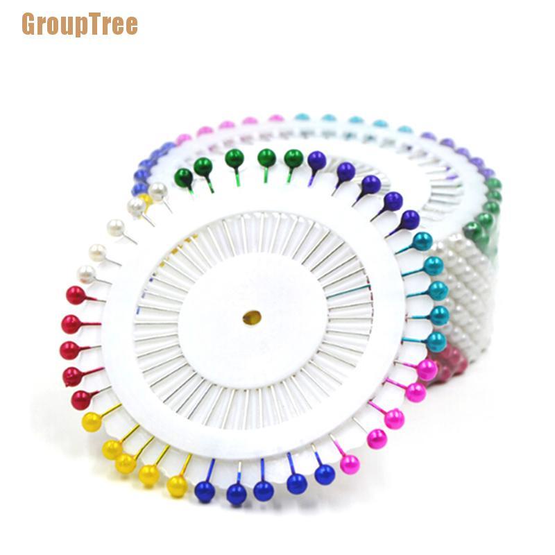 Bộ 400 cái ghim đầu ngọc trai tròn nhiều màu dùng làm quần áo