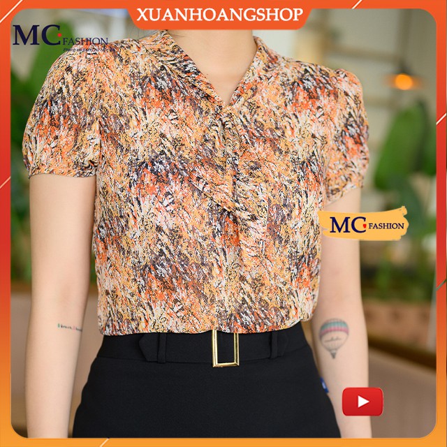 Áo Sơ Mi Nữ Đẹp Mc Fashion, Màu ( Xanh Đỏ Tím Trắng ), Kiểu Dáng Công Sở, Tay Ngắn Cộc, Dài, Lỡ, Lửng, Ta981