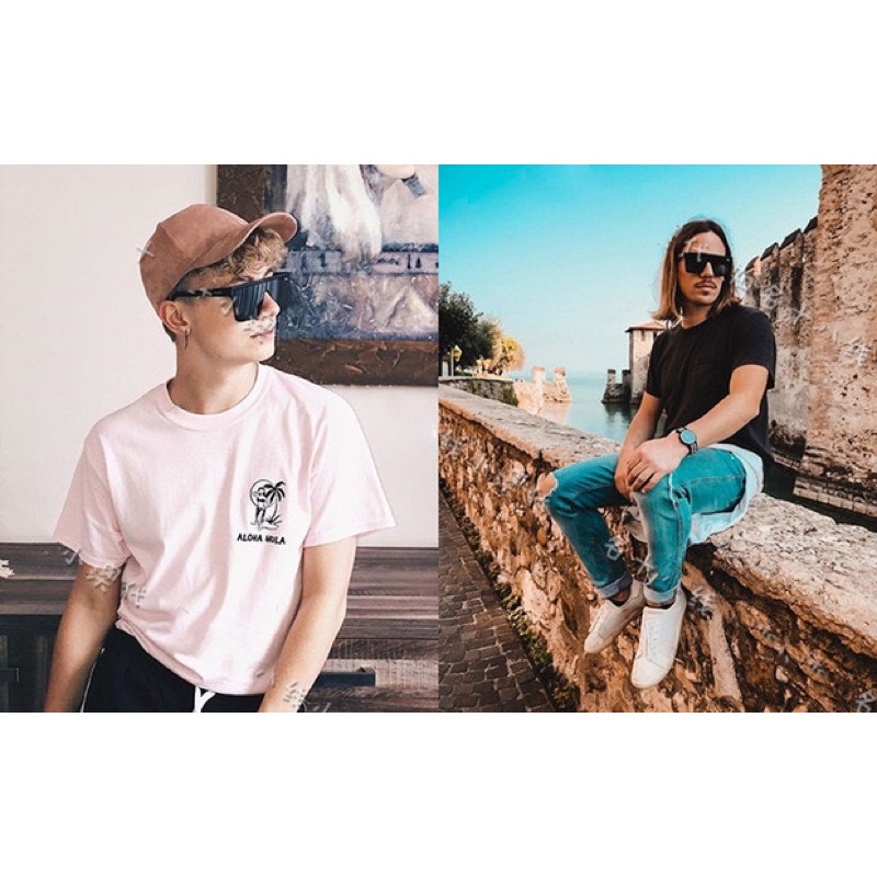 Kính Mát Nam Nữ Mắt Vuông, Chất Liệu Nhựa Chắc Chắn, Màu Sắc Dễ Đeo - LAV004