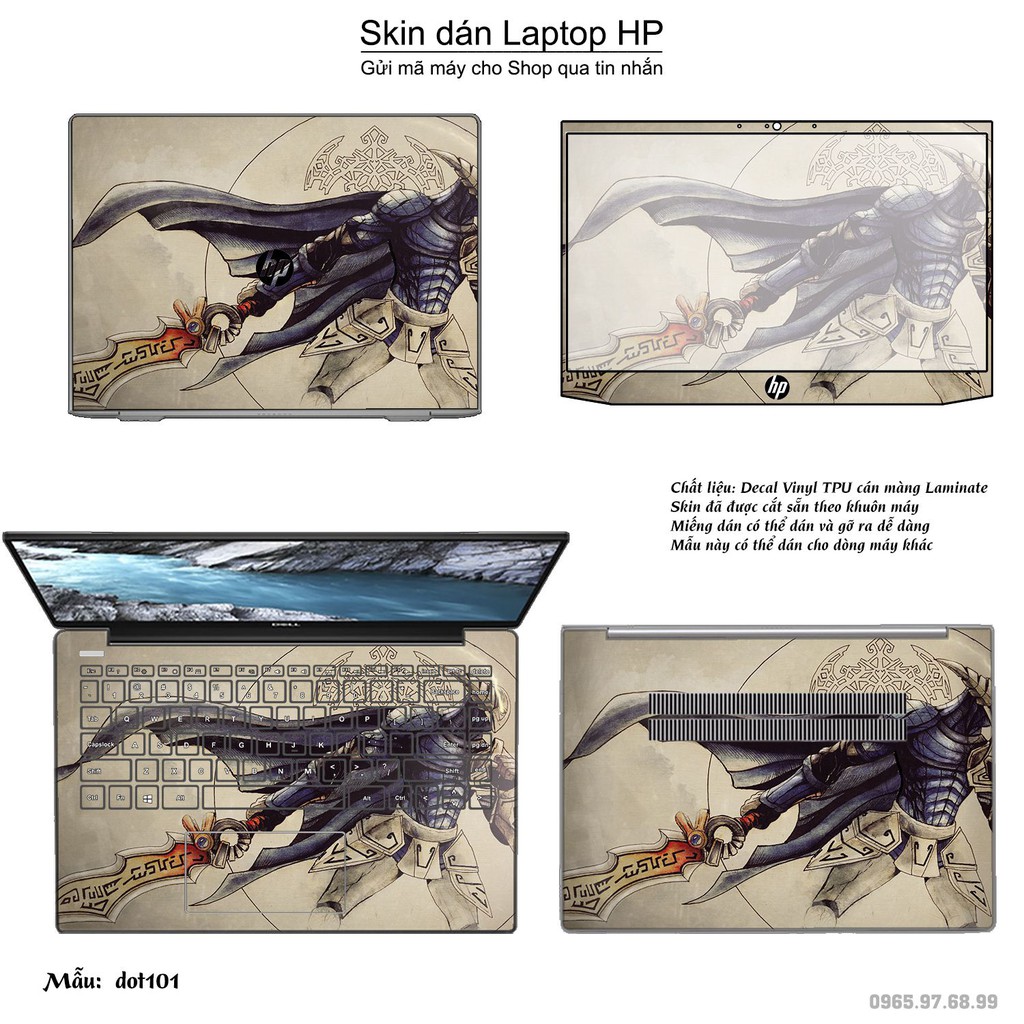 Skin dán Laptop HP in hình Dota 2 nhiều mẫu 17 (inbox mã máy cho Shop)