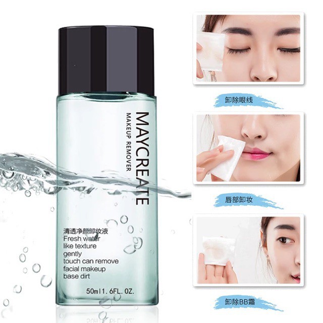 Nước tẩy trang Maycreate 50ml hương dịu nhẹ, làm sach sâu