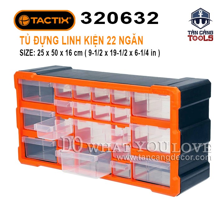 Tủ Đựng Linh Kiện Tiện Ích 22 Ngăn Tactix 320632