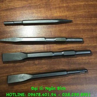 Mũi đục bê tông đục tường avata makita nhọn và bẹt phi 14 phi 17