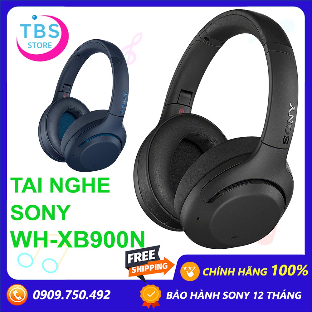 Tai nghe không dây Extra Bass Chống Ồn Sony WH-XB900N - Hàng chính hãng - Bảo hành 12 tháng