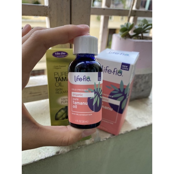 Dầu mù u Lifeflo Organic Tamanu Oil - Nhập từ Mỹ - Dầu dưỡng ẩm Life Flo da khô, sáng da