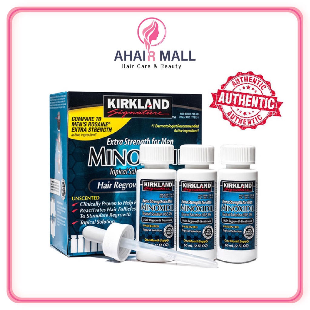 Minoxidil 5% Kirkland dung dịch mọc râu và tóc hiệu quả của Mỹ