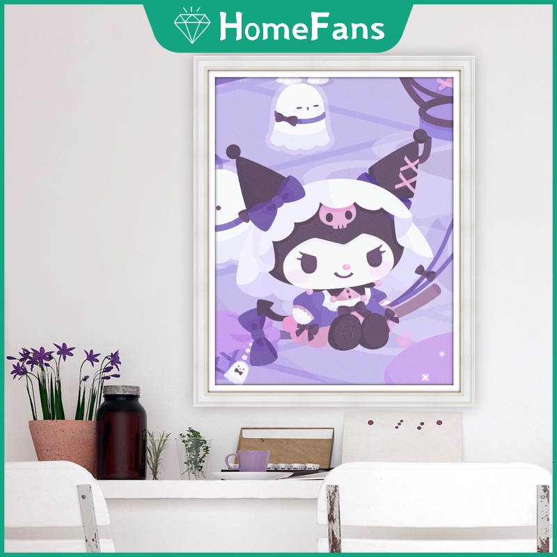 Bộ Tranh Đính Đá 5D Tự Làm Họa Tiết Hoạt Hình 40x50cm Trang Trí Nhà Cửa