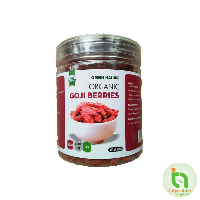 Kỉ tử hữu cơ green nature 200gr