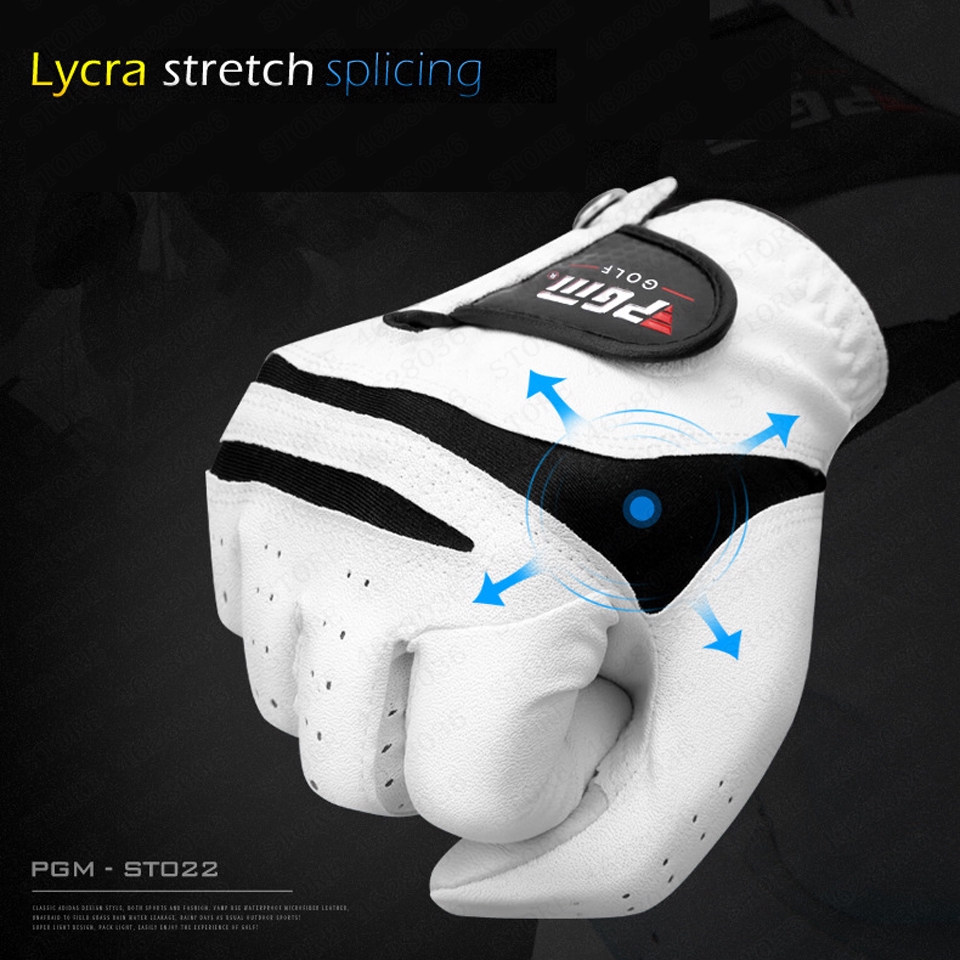 Găng Tay Da Thật Chơi Golf PGM ST022 Chống Trượt Cho Nam