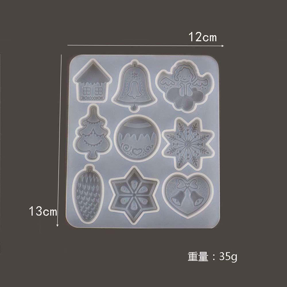 NICKOLAS Khuôn Silicone Làm Móc Khóa Hình Chuông Giáng Sinh
