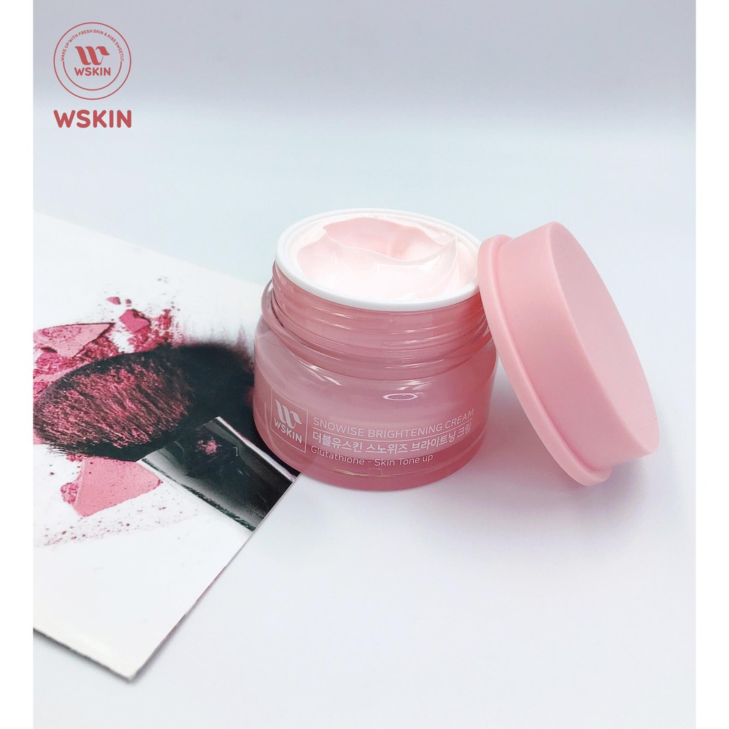 Kem Dưỡng Trắng Da Bật Tông Ban Ngày Wskin Snowise Brightening Cream 50g