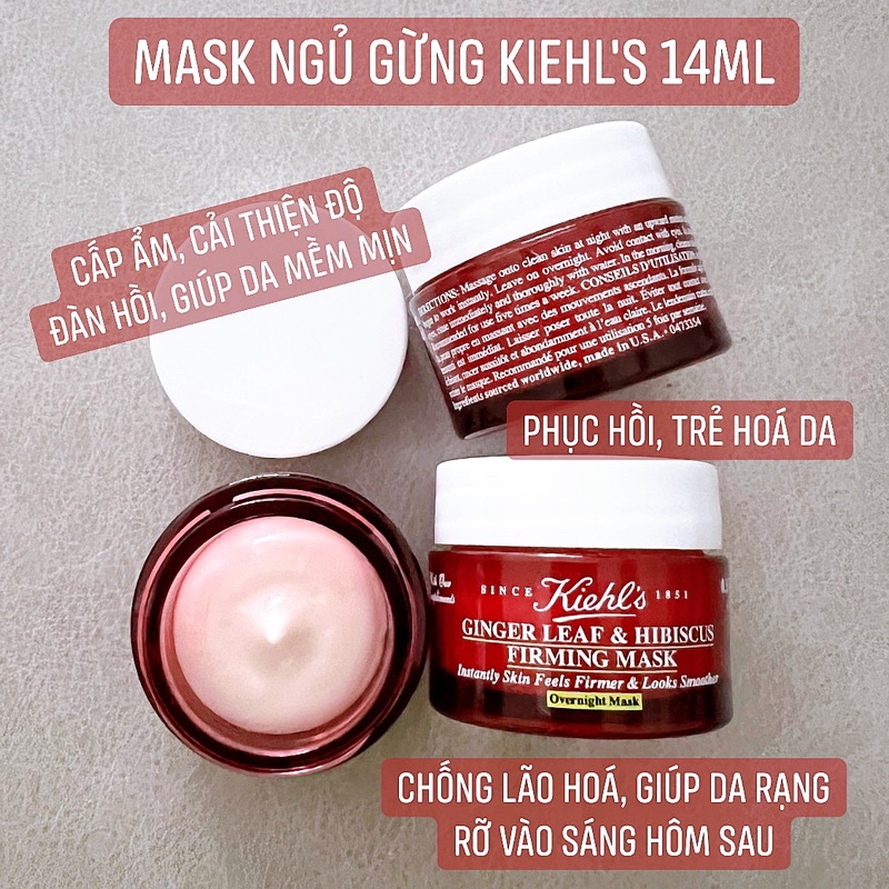 Mặt nạ Ngủ Gừng Tái Tạo Da KIEHL'S Ginger Leaf &amp; Hibiscus