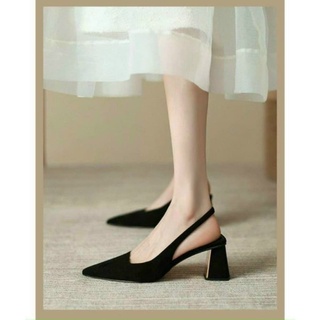 Slingback gót vàng giày nữ Jocyjocy