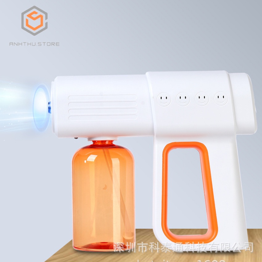 Súng Xịt Khử Khuẩn Cầm Tay K6 Công Nghệ Phun Nano Có 8 Đèn Tia UV Khử Trùng Hiệu Quả,Tặng Kính Chắn Giọt Bắn