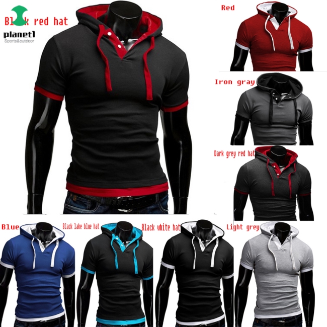 Áo hoodie tay ngắn cho nam