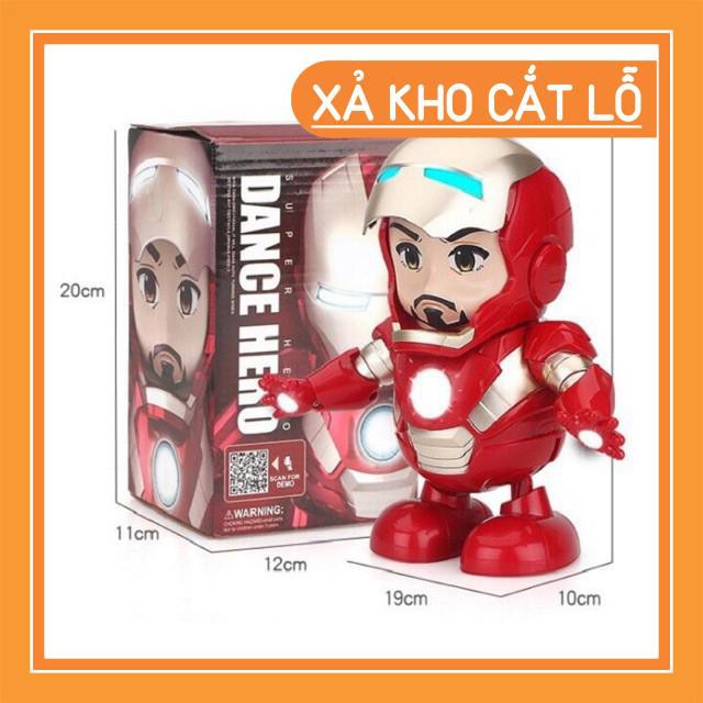 [Giá siêu sỉ] Đồ Chơi Siêu Nhân Iron Man loại đắt-Mở Mặt-Có Nhạc-Nhảy