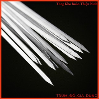 Set 10 Que Xiên Nướng Thịt Inox cao cấp