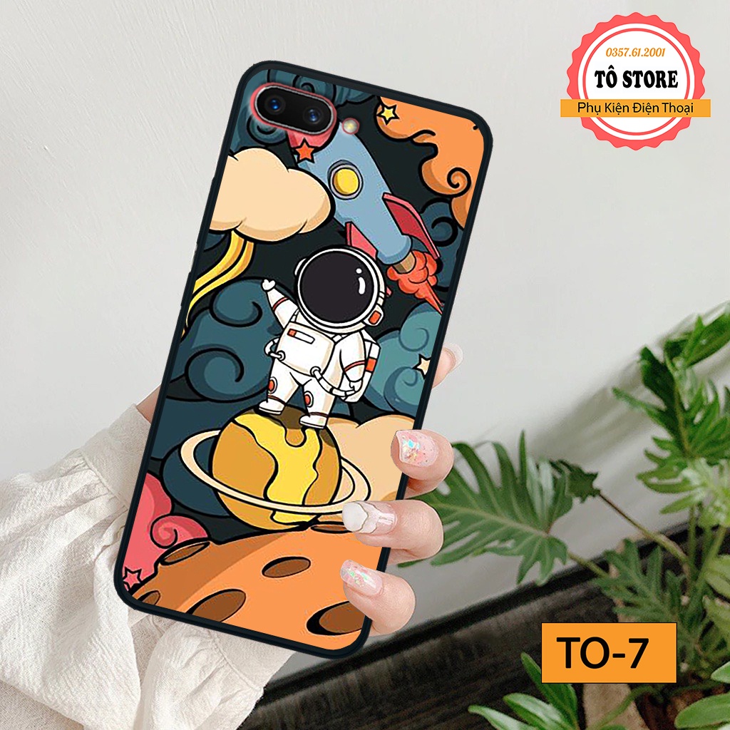 Ốp lưng Oppo A3S / Oppo A1k / Realme C1 / Realme C2 in hình phi hành gia vũ trụ cá tính độc đáo hot nhất năm