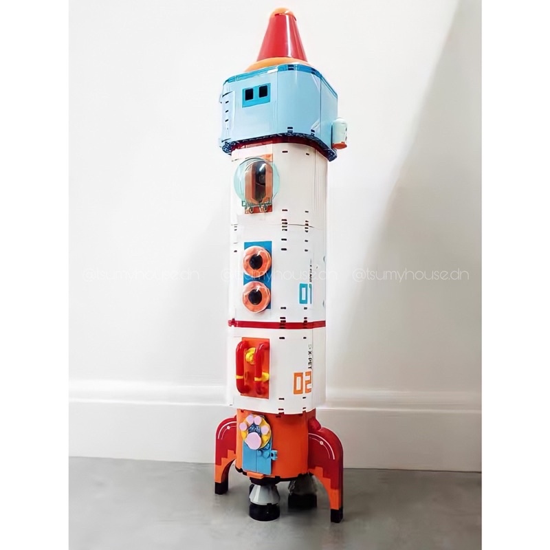 Đồ chơi xếp hình mô hình lắp ráp Rocket Space không gian vũ trụ 70cm Jaki