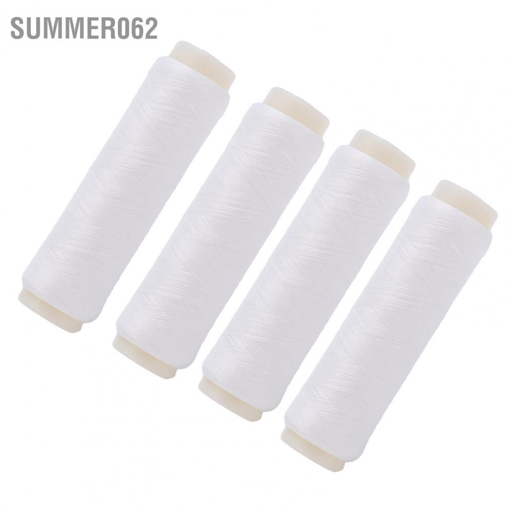 Summer062 4pcs 100/200m Invisible Nylon Fishing Rubber Band Line High Elastic Accessories