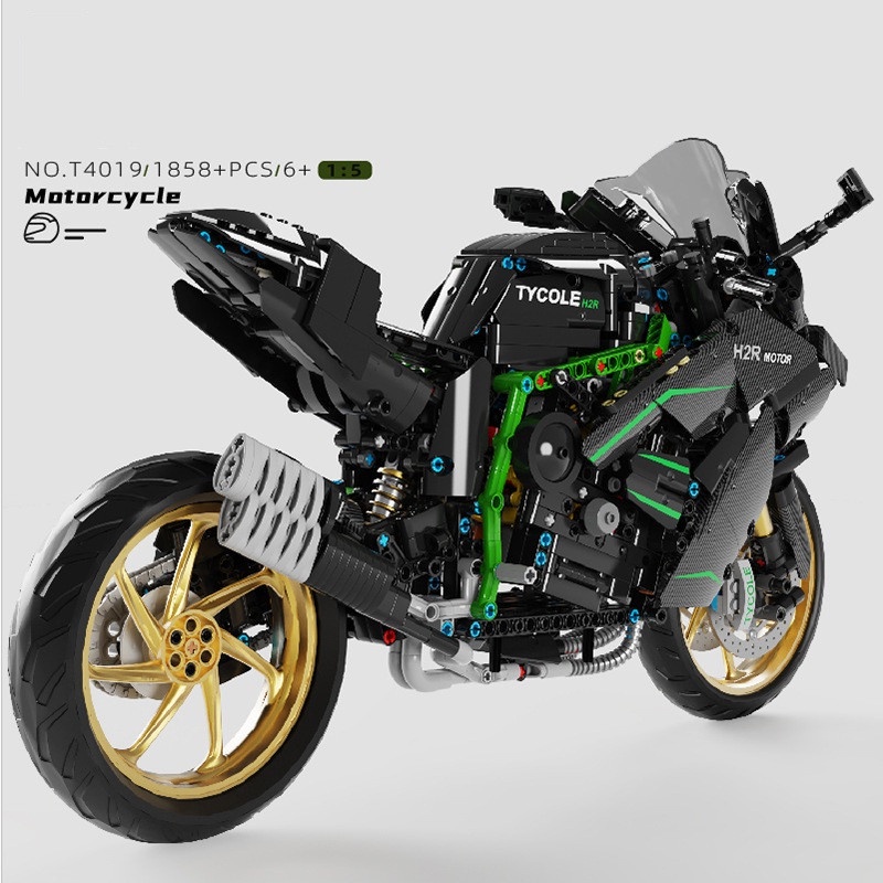 Đồ chơi Lắp ráp MÔ HÌNH Technic T4019 XE MOTO kawasaki ninja H2R MẪU MỚI