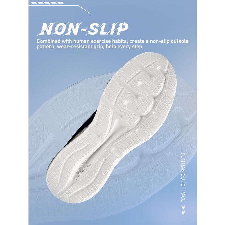 Giày thể thao da Xtep siêu nhẹ thoáng khí chống mòn thời trang cho nam