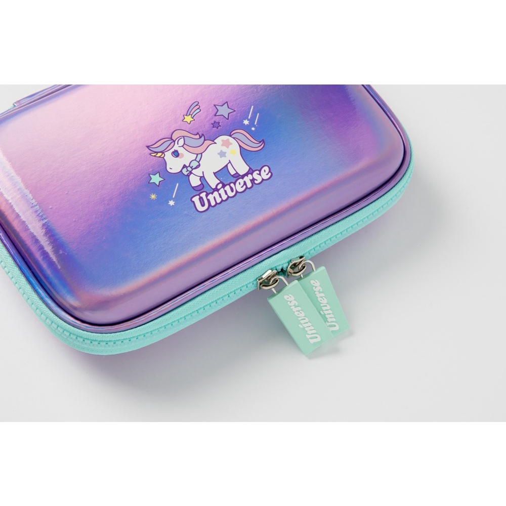 Túi Đựng Đồ Du Lịch ARTBOX Hàn Quốc In Hình Kỳ Lân Hologram Màu Tím Cỡ Lớn