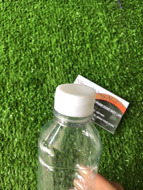 Combo 10 Chai nhựa tròn xoắn nắp trắng NHỰA ĐỒNG NAI 320ml dày dặn - đựng nước, trà sữa - kèm nắp