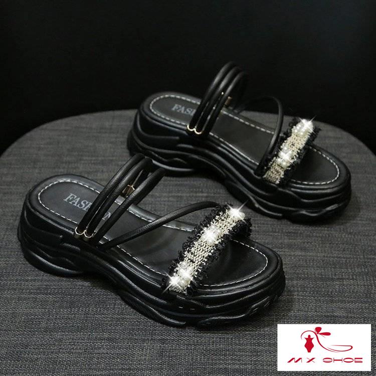 M & X~ Dép Sandal Hai Cách Mang Đế Dày Thoải Mái Dễ Phối Đồ Thời Trang Dành Cho Nữ 2022