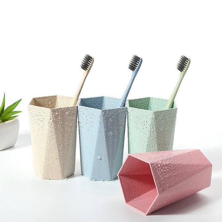 Cốc Nhựa Chịu Nhiệt [⚡RẺ VÔ ĐỊCH⚡] Bằng Lúa Mạch Hình Lục Giác 88082 Lamon Store