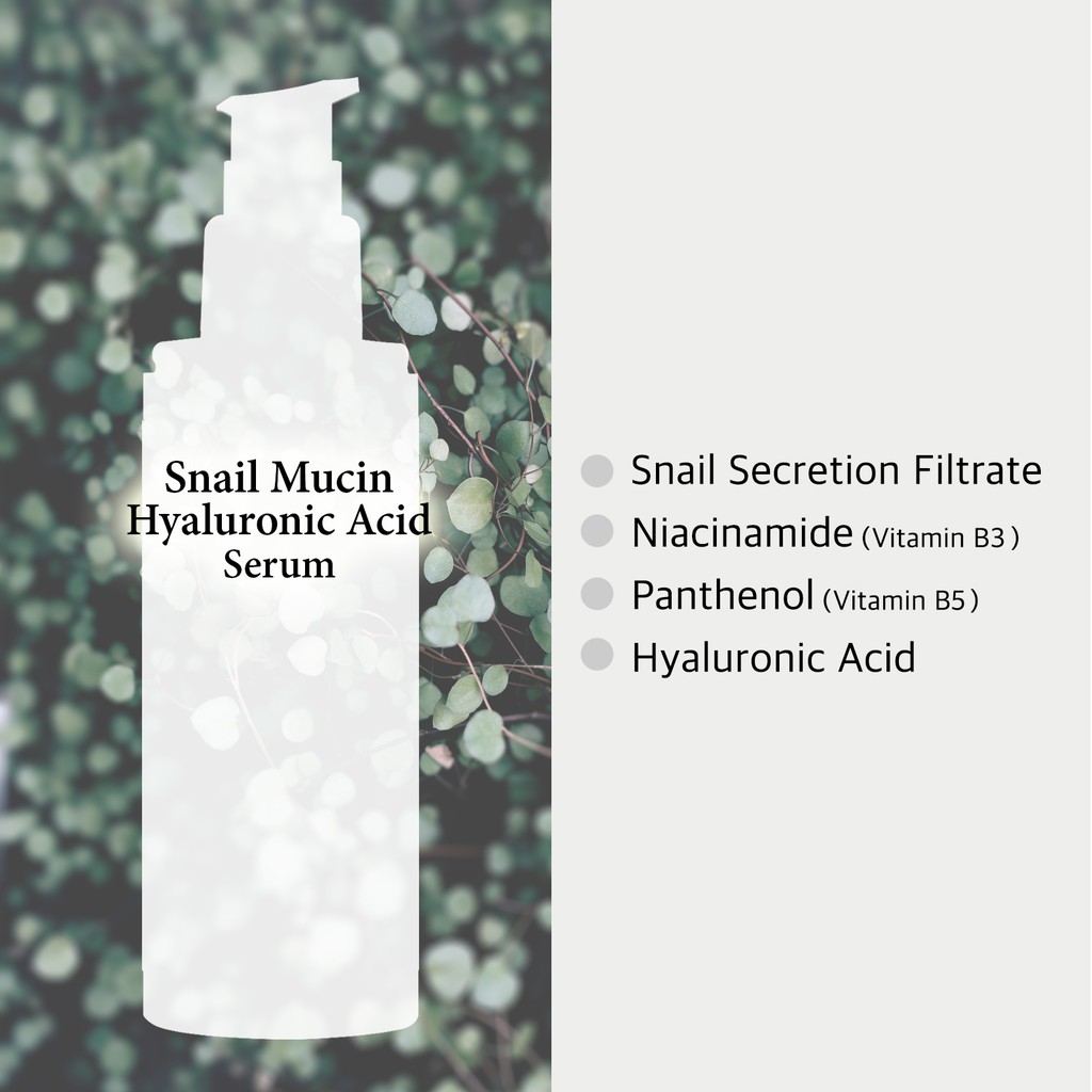 Cos De BAHA -Tinh chất Niacinamide 2% + Vitamin B5+ ốc sên phục hồi da