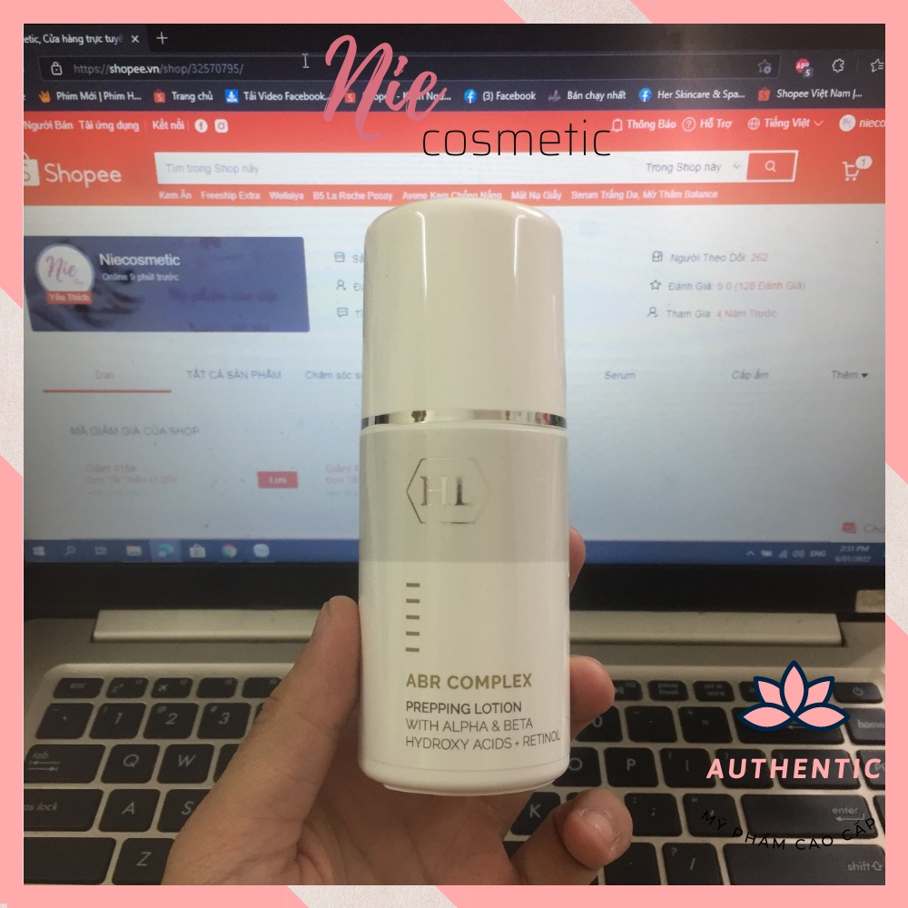 Toner HL ABR COMPLEX retinol trẻ hoá da ngừa mụn mờ nám 125ml date 2024