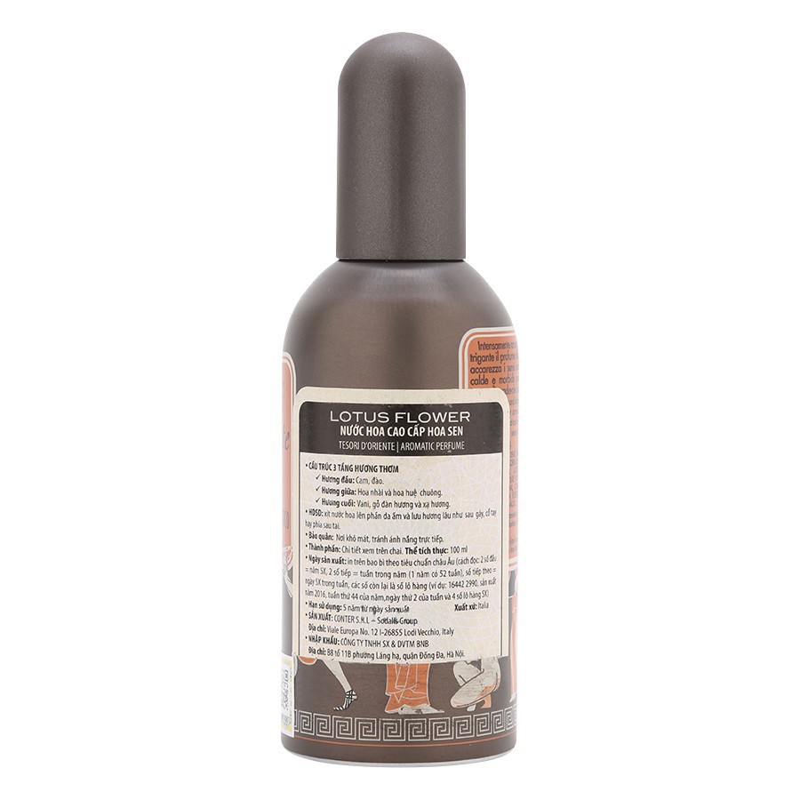[CHINH HÃNG] Nước Hoa Italia hương Hoa Sen 100ml Tesori D'Oriente -  Hương thơm say đắm đầy cuốn hút | BigBuy360 - bigbuy360.vn