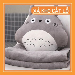 [XẢ KHO] Chăn Gối Mềm Totoro Văn Phòng (CÓ ẢNH THẬT)
