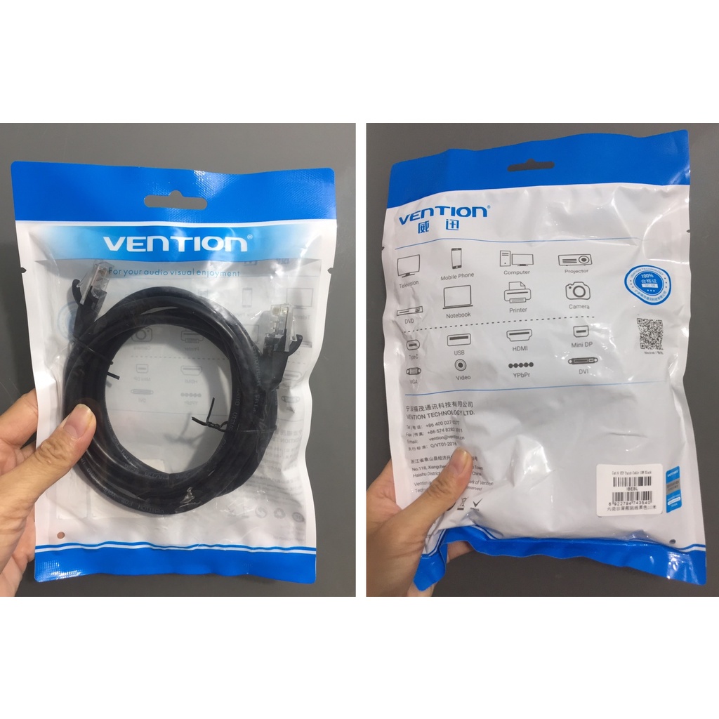 Cáp mạng RJ45 CAT6 Gigabit Vention IBE (nhiều mức chiều dài )