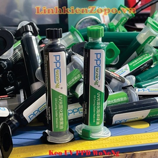 Keo uv đen – xanh ppd woneng phủ mạch chống chập chạm tuyp:10cc