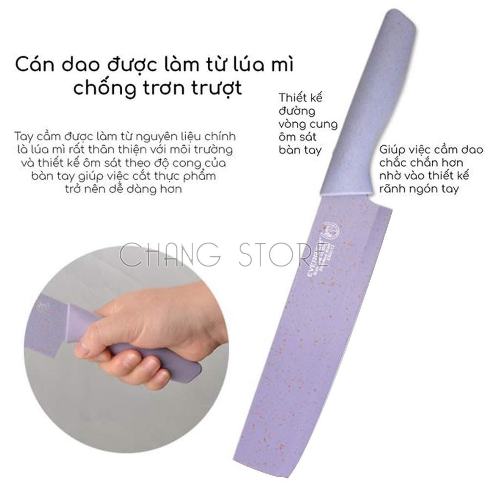 [FREESHIP] Bộ Dao Kéo 6 Món Cao Cấp Kháng Khuẩn Everich Siêu Sắc Bén Nhiều Màu