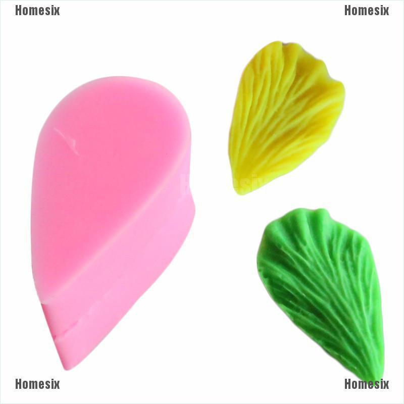 Cặp Khuôn Silicone Tạo Hình Lá Trang Trí Bánh